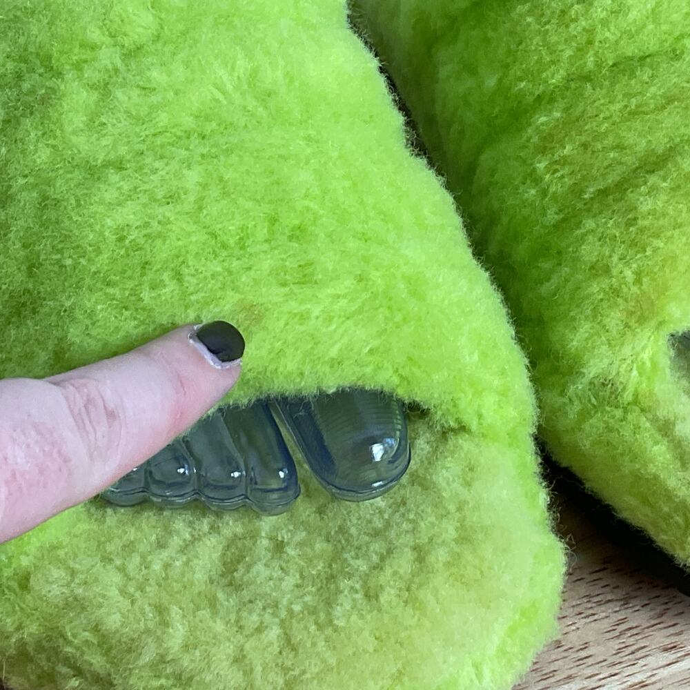 UGG Fluff You Slipper Bright Green 1117473 Mens 8 Womens 10 - Picture 9 of 14
